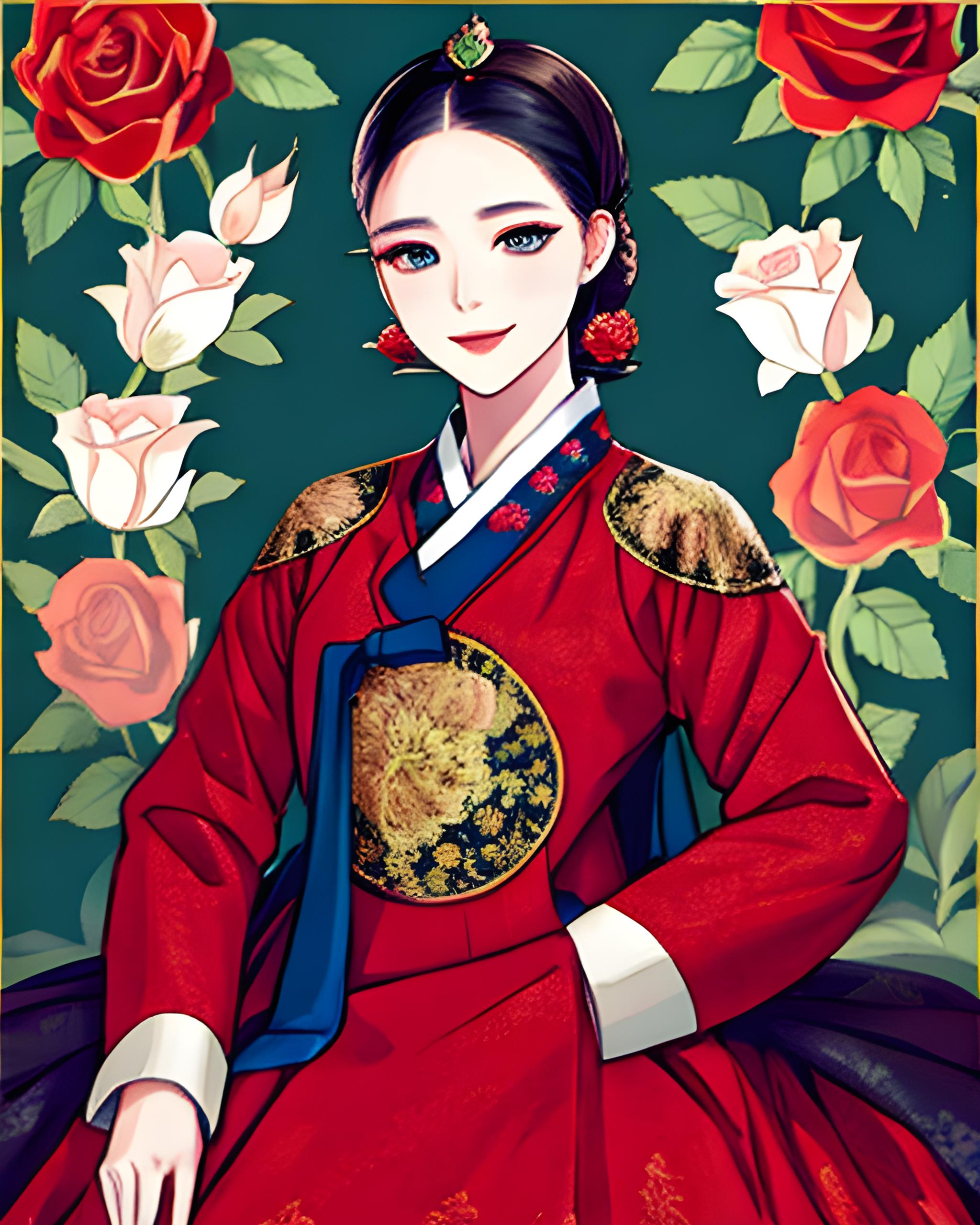 ArtStation - Girl in a cute Hanbok